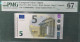 5 EURO SPAIN 2013 LAGARDE V014J1 VC SC FDS UNC. PERFECT PMG 67 EPQ ONLY FOUR NUMBERS - 5 Euro