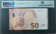 50 EURO SPAIN 2017 LAGARDE V027A1 VC SC FDS UNC. PERFECT PMG 66 EPQ - 50 Euro