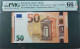 50 EURO SPAIN 2017 LAGARDE V027A1 VC SC FDS UNC. PERFECT PMG 66 EPQ - 50 Euro