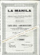 PART SOCIALE  Société " LA MANILA"  Siège à Gand Belgique B.E.V.SCANS - Other & Unclassified