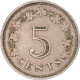 Monnaie, Malte, 5 Cents, 1972 - Malte