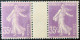 R1118(2)/308 - 1906 - TYPE SEMEUSE CAMEE - N°136 (IIA) TIMBRES NEUFS**(1t)/*(1t) Avec Pont -  Cote (2023) : 620,00 € - Neufs