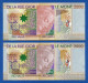 De La Rue Giori - Set Of 2 Different Leonardo Da Vinci Without Serial Number Specimen Test Notes Unc - Fictifs & Spécimens