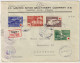 FINLAND - 1945 - Facit F282/5 Red Cross Set On Censored Registered Cover From TAMPERE 1 To LANGEBRO, Sweden - Lettres & Documents