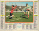 CALENDRIER DE 1982 FOOTBALL FRANCE HONGRIE, RUGBY FRANCE ANGLETERRE, ALMANACH JEAN LAVIGNE DEPARTEMENT NORD, A VOIR - Grand Format : 1981-90