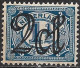 Blauwe Kras Tussen 2e E En Rand In 1923 Opruimingsuitgifte 2  / 1½ Cent  NVPH 115 Postfris - Plaatfouten En Curiosa