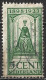 Groen Streepje Boven De T Van CenT In 1923 Jubileumzegels 5 Cent Groen NVPH 122 - Variedades Y Curiosidades