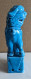 Figurine Chien FOO En Porcelaine émaillée Bleue - Chiens