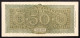 50 LIRE ITALIA TURRITA 10 12 1944 Sup Scritta In Alto OTTIMO BIGLIETTO  LOTTO 2920 - 50 Lire