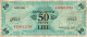 ITALIA - 50 LIRE 1943 - Emissioni Militari (AM Lire) A-B   P-M20b - Geallieerde Bezetting Tweede Wereldoorlog