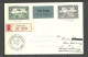 LUXEMBOURG Luxemburg 1933 Registered Air Mail Cover Diekirch Expostition Philatelique Special Cancel Mi 250 - 251 - Covers & Documents