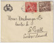 GREAT-BRITAIN - 1924 - SG 430/431 1d & 1-1/2d Wembley British Empire Exhibition On Cover From Birmingham To Switzerland - Lettres & Documents