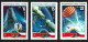 SPACE USSR 1978 INTERCOSMOS MNH Full Set Astronauts Soviet-Czechoslovak Space Program Transport Stamps Mi.# 4645 - 4647 - Collections