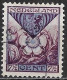 Plaatfout Violette Punt Links In De Witte Rand (zegel 63) In 1925 Kinderzegels 7½+ 3½ Cent Paars / Blauw NVPH 167 PM 3 - Abarten Und Kuriositäten
