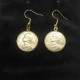 Boucles D'oreilles Crochet 10 Centimes Marianne - Bijoux Avec Ancienne Monnaie Française - Earrings