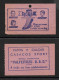 Tramway Et Bus Lisbonne Carris Portugal 2 Billet Pub Vêtements Chaussettes Chaussures Clothes Shoes Lisbon Tram Ticket - Europa