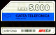 G 64 B C&C 2143 SCHEDA TELEFONICA USATA NAZIONALE 5.000 30.06.92 VARIANTE SFONDO GIALLO - Errori & Varietà