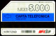 G 64 B C&C 2143 SCHEDA TELEFONICA USATA NAZIONALE 5.000 30.06.92 VARIANTE SFONDO GIALLO - Fouten & Varianten