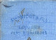 1862 ENTETE En Filigrane Fçois Nicot  Limoges  T. Empire Bleu Nuit Non Dentelé Oblit. P. Ch.   1730 > Commentry Allier - 1800 – 1899