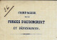 1865  FORGES AUDINCOURT & DEPENDANCES  Doubs > Usines De Villerupt & St Clair Moselle T.EMPIRE Oblit. Gros Ch.217 - 1800 – 1899