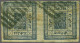 Nepal 1886/98 2 A. Violet-blue, Nearly Blue, A Fine Used Horizontal Pair With Tête-bêche, Gi 8a = £ 700+ - Népal