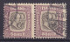 Iceland 'PJÓNUSTU' Dienstmarken 1907 Mi. 31, 50 Aur 'Double Heads' Pair Paare - Servizio