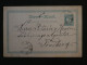 BW1  NORGE   BELLE CARTE ENTIER  RR 1887 BREVIG ?   A  SONSBERG  +AFF. INTERESSANT ++ - Postal Stationery