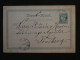 BW1  NORGE   BELLE CARTE ENTIER  RR 1887 BREVIG ?   A  SONSBERG  +AFF. INTERESSANT ++ - Entiers Postaux