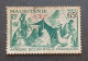 COLONIE FRANCE MAURITANIE 1944 NOMADES CAT YVERT N 135 VARIETY OVERPRINT EVANESCENT - Used Stamps