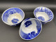 PETRUS REGOUT & Cie Maastricht Lot De 3 Pochons  Blanc Bleu 1836-1899 Ht 5.5cm #faience #rare - Maastricht (NLD)