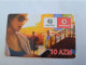 AZERBEIDZJAN/ AZERBAIJAN/ AZERFON/ VODAFONE / LADY ON PHONE / 10 AZN/  MINT CARD / TEST?  ** 14078** - Azerbeidzjan