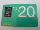 JORDANIE /PREPAID CARD/ ZAIN.COM/  DATE 31-12-2020  DARK GREEN   CARD/  JD 20       MINT CARD       ** 14093*** - Jordanie