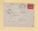 Convoyeur - Vierzon A  Tours - 1910 - Type Semeuse - Correo Ferroviario