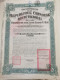 Action, Gouvernement République Chinoise 1921, Chemin De Fer Lung Tsing U Hai, Certificat Luxembourg - Chemin De Fer & Tramway