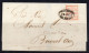 Argentina, 1858 5 Cents  Rare Variety On Folded Cover. - Covers & Documents