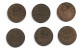Monnaies France 6 Pieces De 1 CENTIMES 1898/ 1911:12:16:19:20 Plat 2 N0154 - 1 Centime