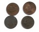 Monnaies France 4 Pieces De 1 CENTIMES 1912:16:19:20 Plat 2 B N0154 - 1 Centime