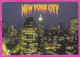 292561 / United States New York City Night Aerial View PC USED (O) Flamme Army Birthday 2005 - 70 C.  Prairie Nebraska - Panoramic Views