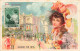 Illustration - Spa Les Bains - Elixir De Spa - Animé - Colorisé - Dame Avec Un Chapeau à Rubans - Carte Postale Ancienne - Avant 1900