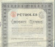 Actions-SA Pétroles (Pétrole) De Grosnyi (Russie)-->Grozny (Tchétchénie)-Action Privilégiées De 500 Francs-1895-->1921 - Pétrole