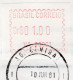 Brasilien Brazil EDITAL 1981 ATM Ankündigungsblatt Mit ET-Stempel AG.00001 + VA.00001 Automatenmarken Frama Etiquetas - Franking Labels