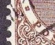 Bruin Streepje Door De Voet Vande P Van Postzegel In 1924-1926 Koningin Wilhelmina Veth 40 Ct Bruin Z. WM NVPH 160 - Errors & Oddities