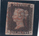 GRANDE BRETAGNE - 1840 - VICTORIIA - ONE PENNY BLACK - N° 1 - OBLITERE - Gebraucht