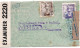 68166 - Spanien - 1942 - 2Ptas Franco MiF A LpBf PUERTO DE SANTA MARIA -> Grossbritannien, M Span & Brit Zensuren - Covers & Documents