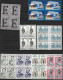 France Lot 38 Blocs De 4 Timbres Oblitérés - Mezclas (max 999 Sellos)