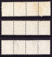 1886 3 Fr. Marken, 3  4er Streifen Mit Stempel TELEGRAPH ZÜRICH - Telegraph