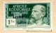 Thème Général De Gaulle - AEF Carte Timbrée Yvert 140C Surcharge 24-10-40 - Variété Du 4 Ouvert - T 1310 - De Gaulle (Général)