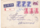 RESTAURANT, CHALET, HOTELS, STAMPS ON REGISTERED COVER, 1991, ROMANIA - Briefe U. Dokumente