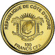 Monnaie, Côte D'Ivoire, Le Phare D'Alexandrie, 100 Francs CFA, 2018, FDC, Or - Ivoorkust