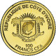 Monnaie, Côte D'Ivoire, Le Mausolée D'Halicarnasse, 100 Francs CFA, 2018, FDC - Costa De Marfil